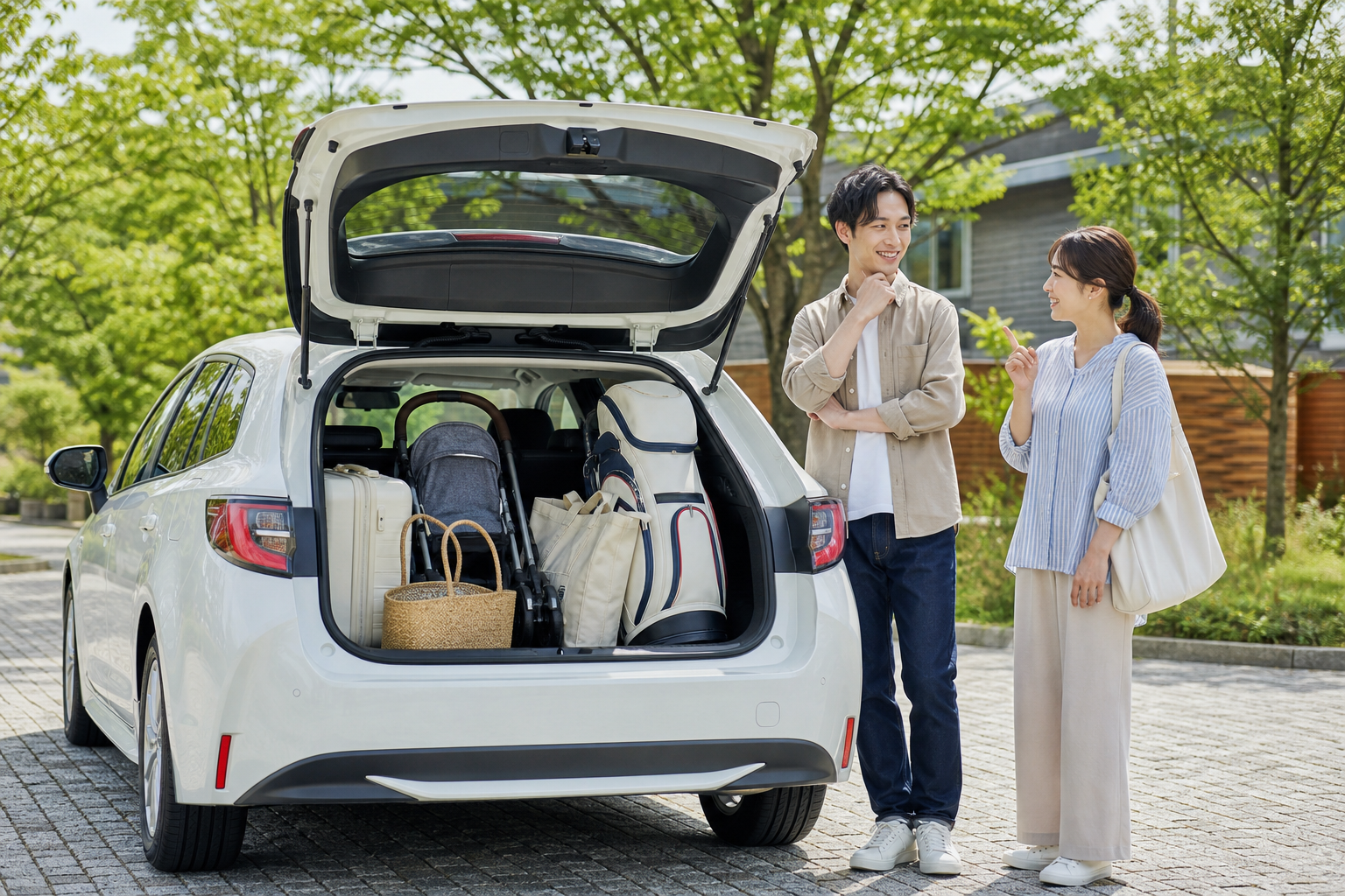 カローラ ツーリングの荷室と日常使いを表したアイキャッチ画像