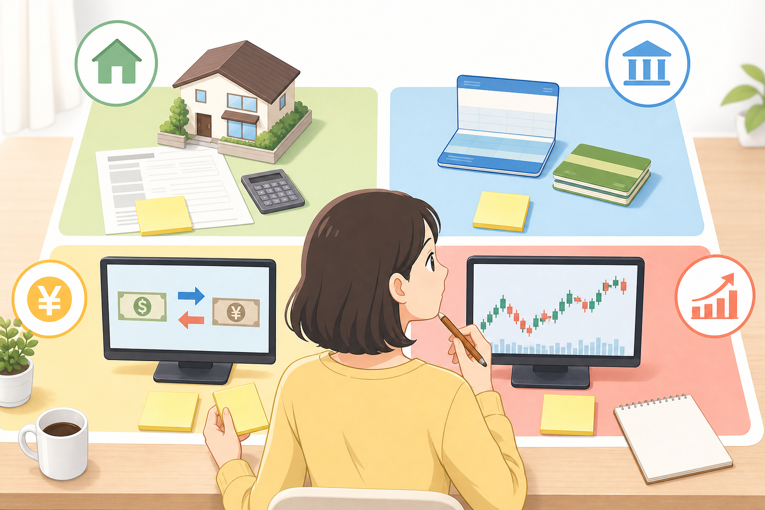 住宅ローンや預金に波及する日銀会合のイメージ