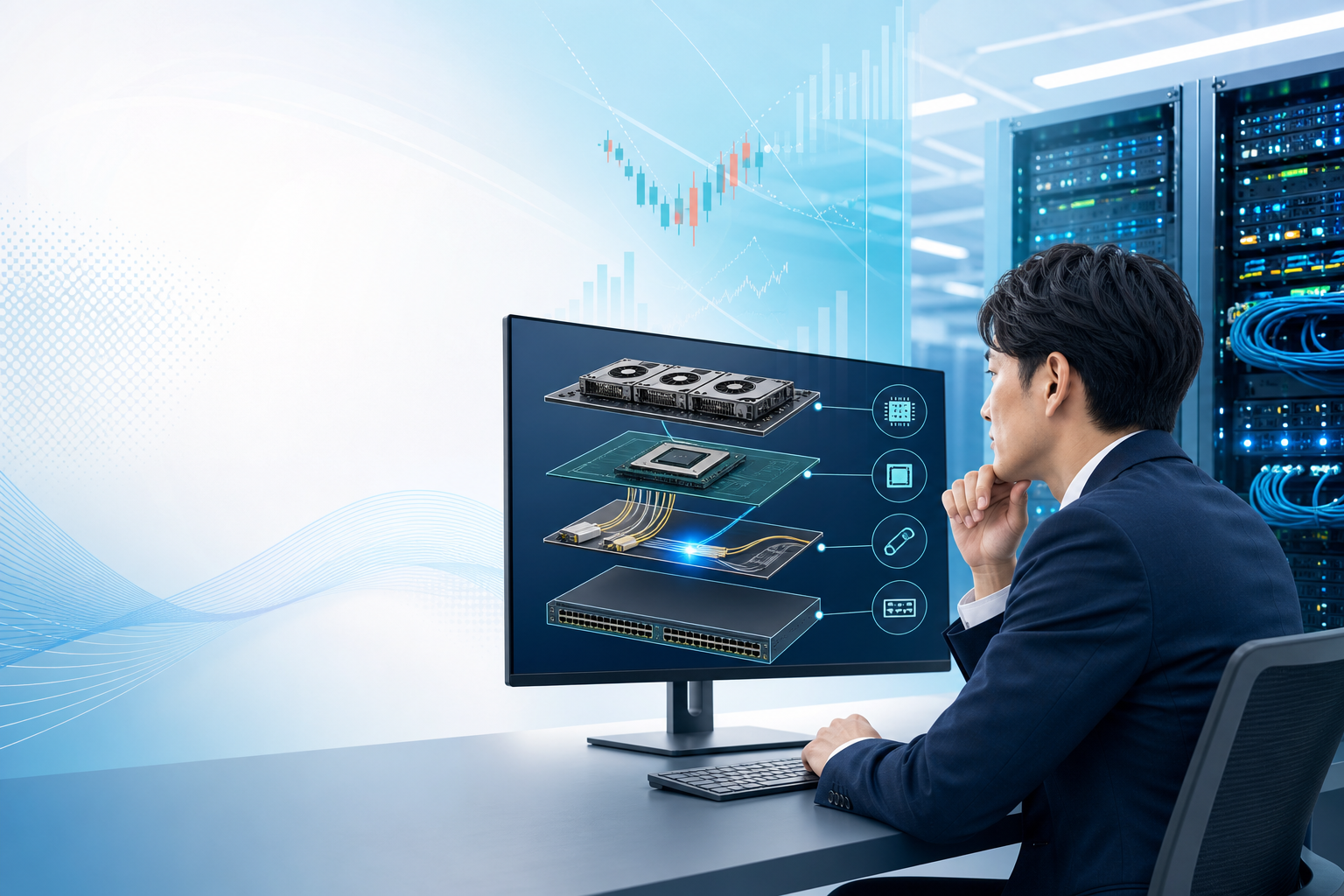 AI設備投資とデータセンター接続を考えるビジネス向けアイキャッチ画像