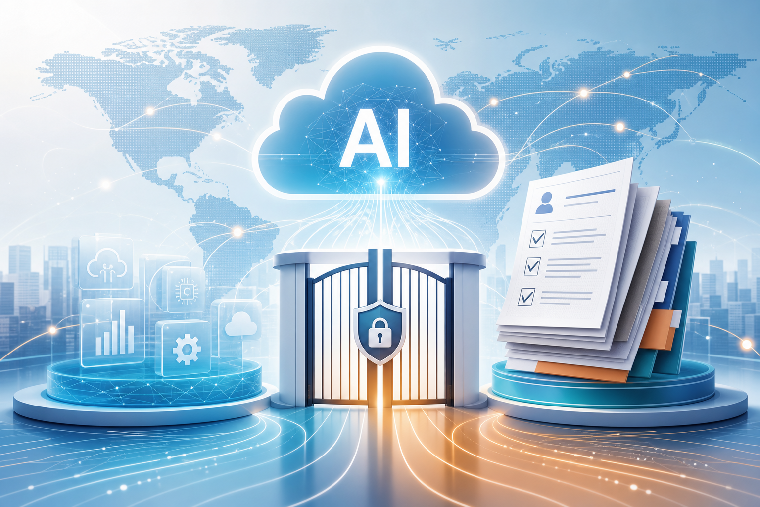 AI同盟と先端モデル規制の変化を示すアイキャッチ画像