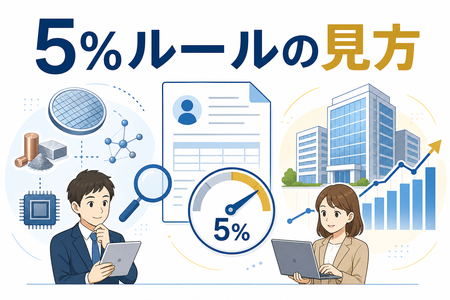 ブラックロックとJX金属の5%ルールを整理したアイキャッチ