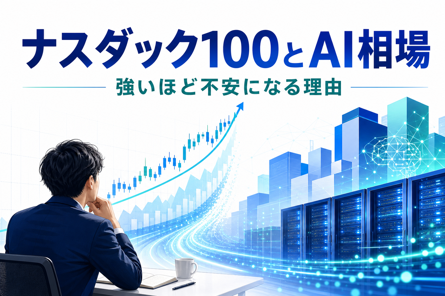 ナスダック100とAI相場の関係をやさしく整理したアイキャッチ画像