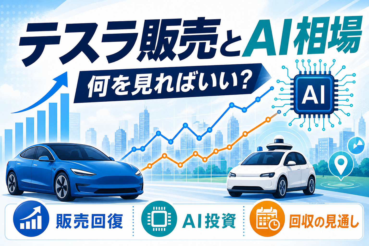 テスラ販売とAI相場の関係を整理したアイキャッチ