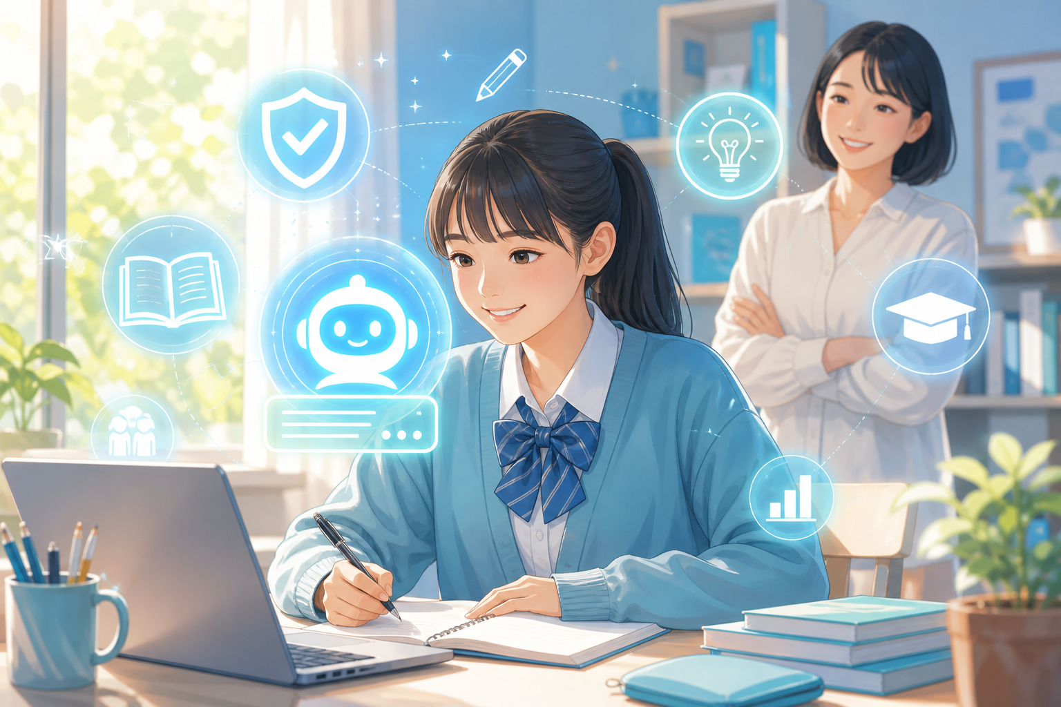 ChatGPT for Teensで学ぶ10代の学習イメージ