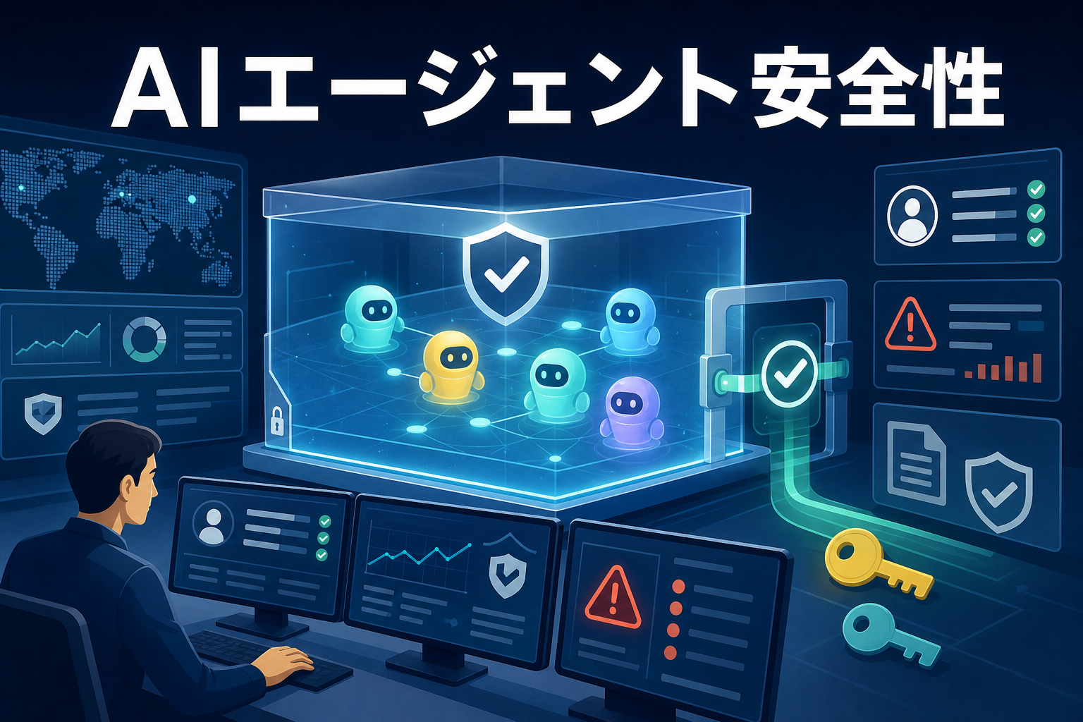 AIエージェントを監視と承認で安全に運用する場面