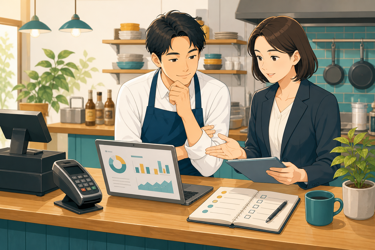 小規模店舗が決済代行会社の破産時に売上金を確認する様子