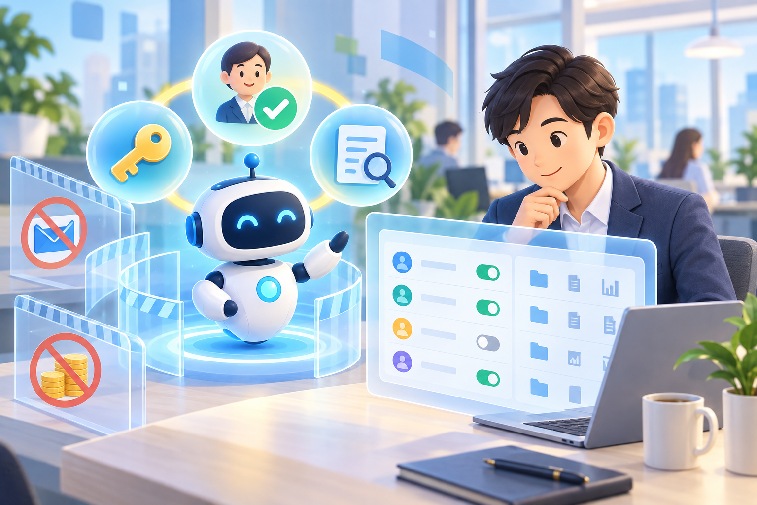 権限を確認しながらAIエージェントを導入する職場
