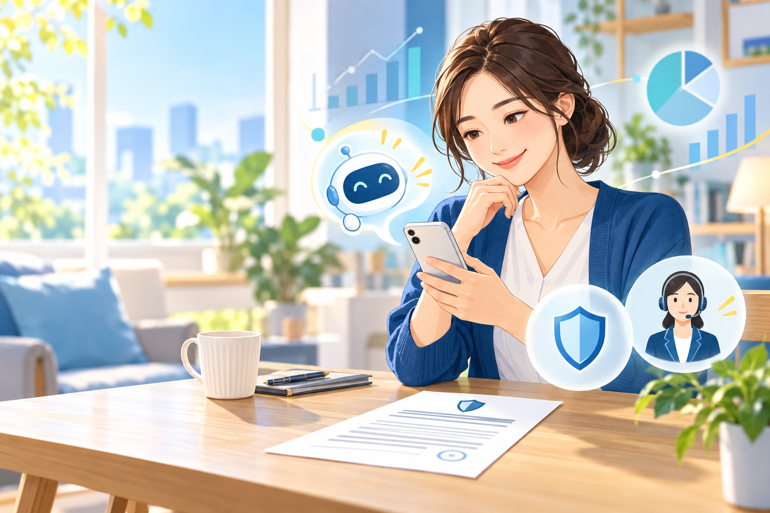 金融AI案内を確認する利用者
