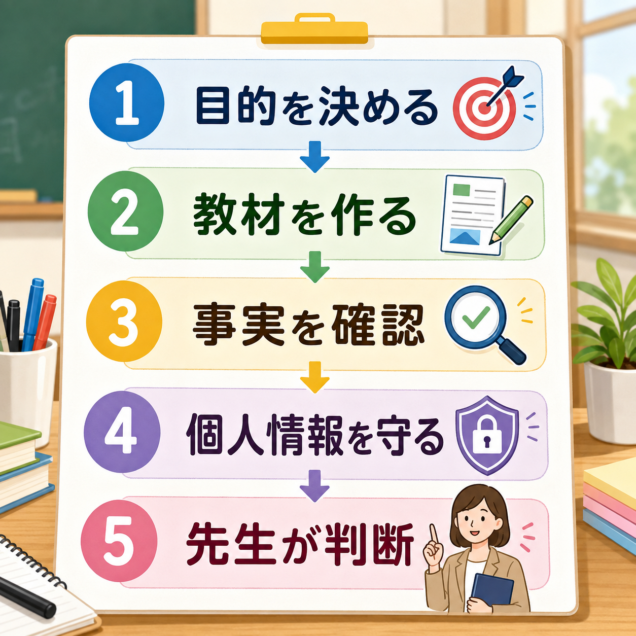 教育AIを使う前の確認手順
