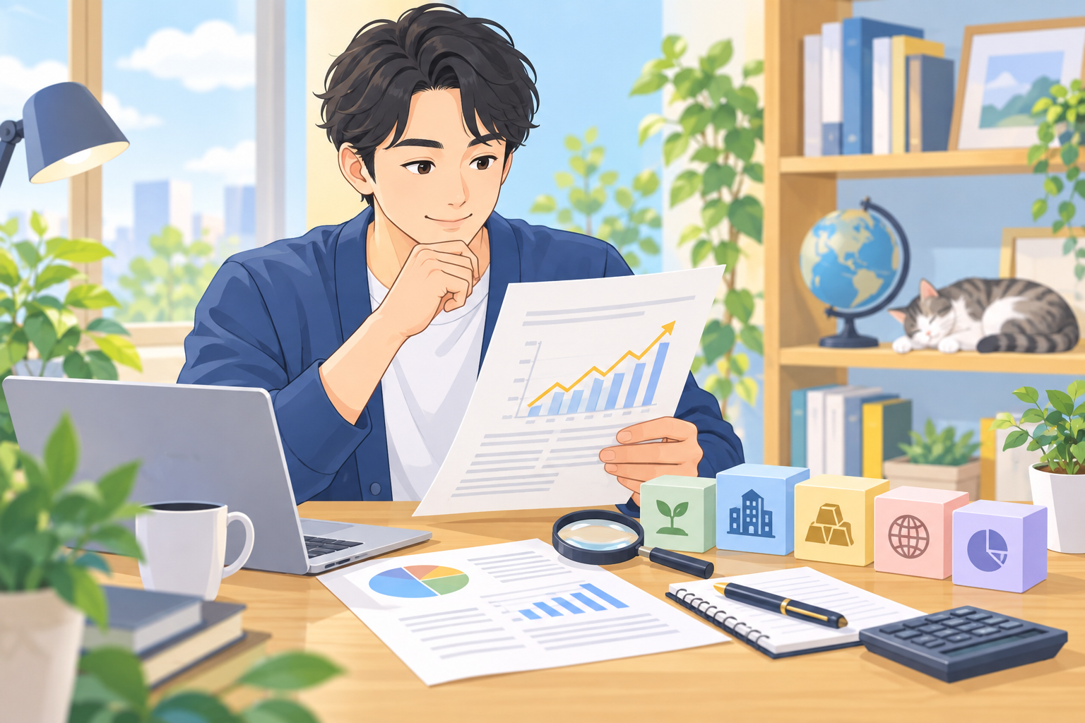 決算資料を読む成長株の投資家