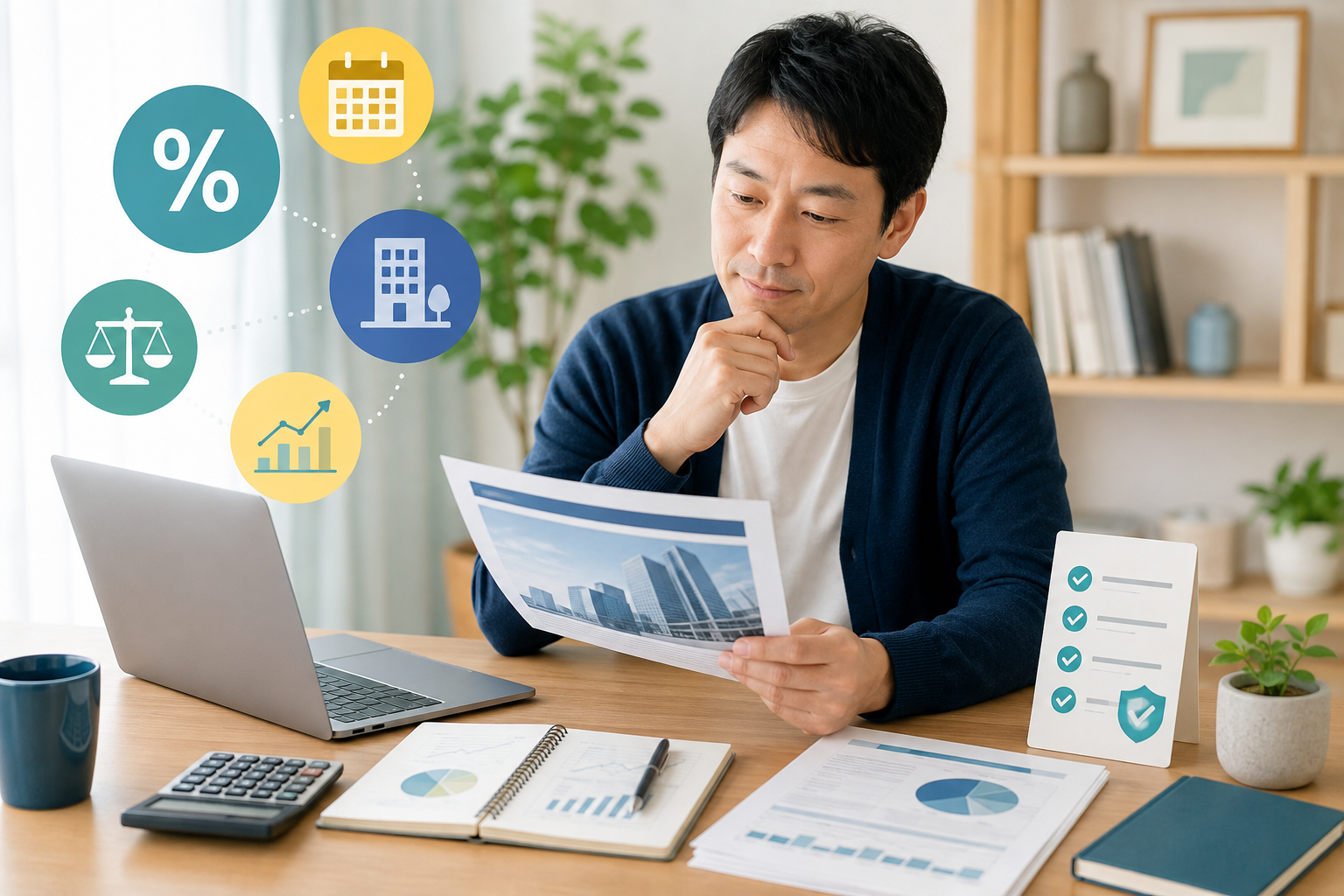ソフトバンクG社債を確認する個人投資家