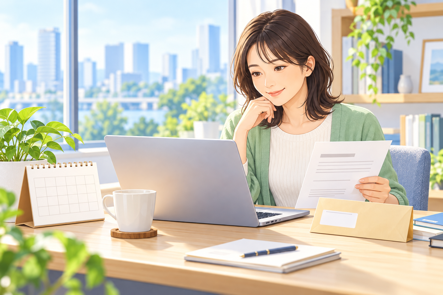 会社のIRページと配当の基準日を確認する人