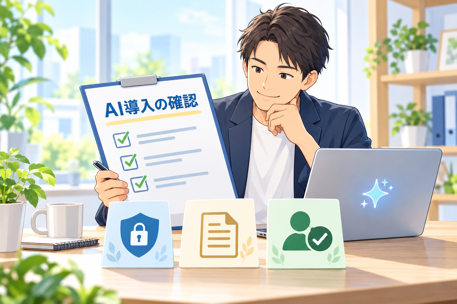 AI導入の制度確認をする事業者