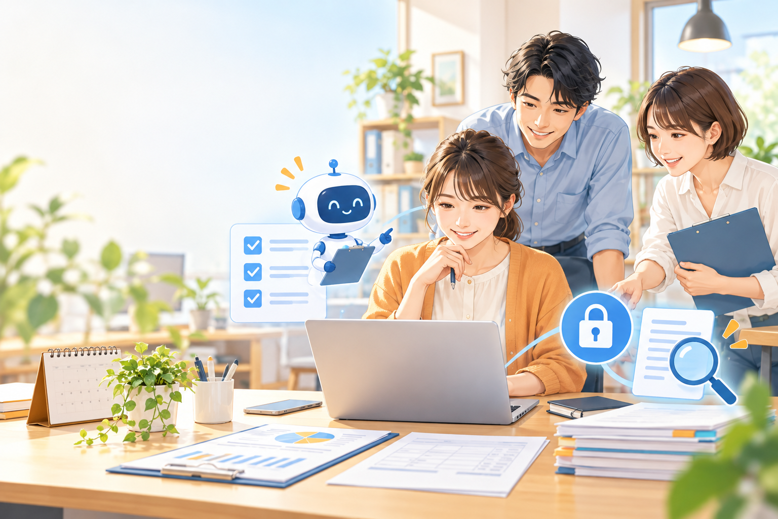 AIの出力を人が確認しながら業務を進める小規模チーム