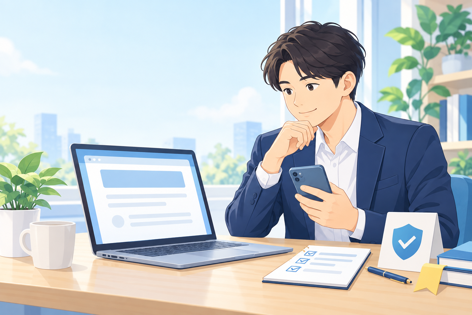 証券口座の開設状況を公式サイトで確認する人