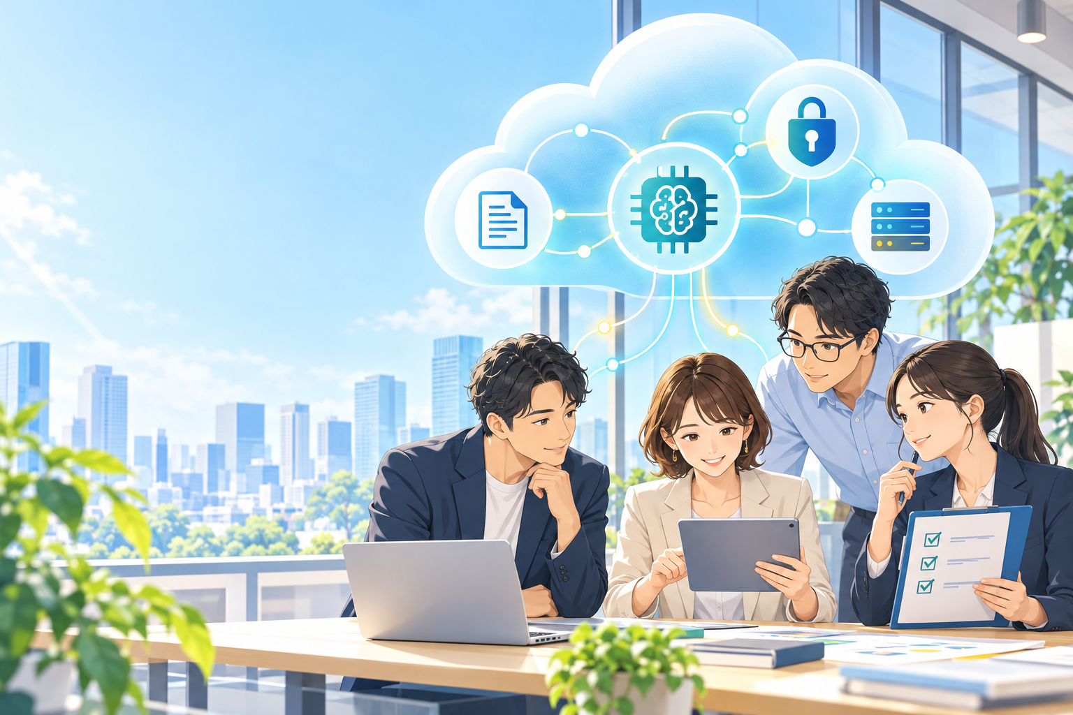 クラウド上のAI利用でデータと監査を確認するチーム